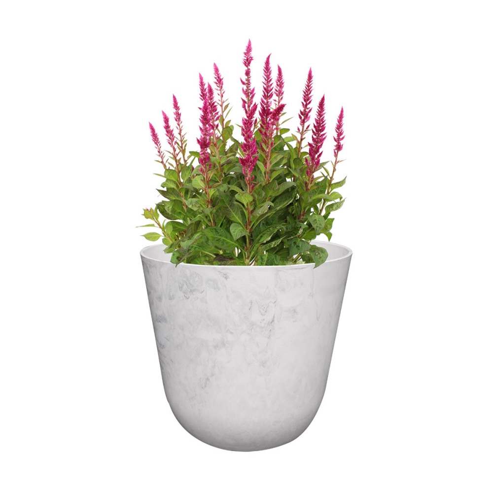 Obal kulatý plastový PALERMO bílý 30cm-0