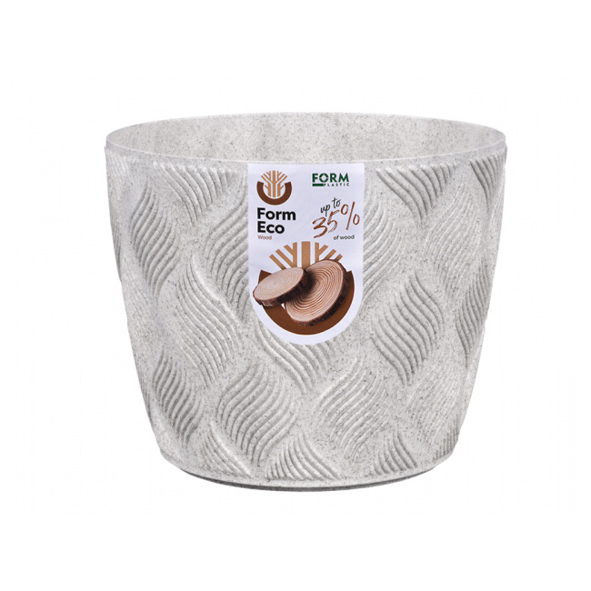 Plastové obaly - Obal kulatý plastový PETIT ECO FLOW bílý 13cm