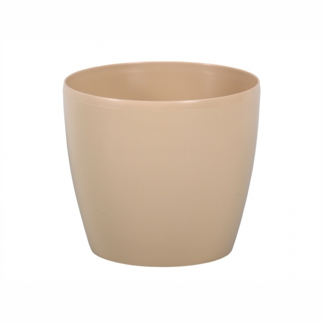Plastové obaly - Obal MAGNOLIA plast 12cm cappucino