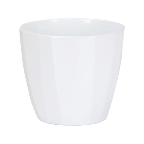 Keramické obaly - Obal na květináč ALASKA WEISS 939 keramika bílá 10cm