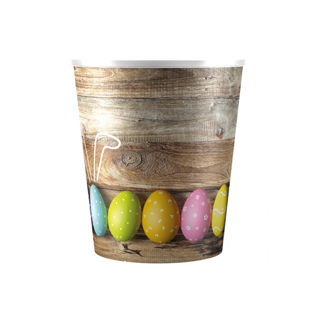 Velikonoce - Obal na květináč kulatý plastový EASTER/VEJCE 11cm