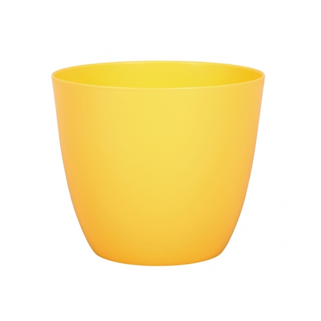 Plastové obaly - Obal na květináč PATRICIE plast žlutá 15cm