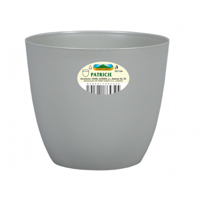 Plastové obaly - Obal na květináč plastový PATRICIE sv.zelený 21cm