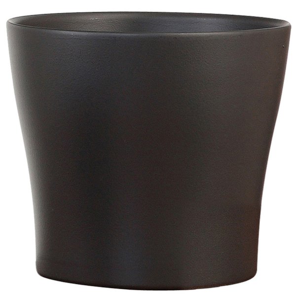Keramické obaly - Obal na květináč Scheurich RUBY 808 ANTRACITE B keramický 11cm
