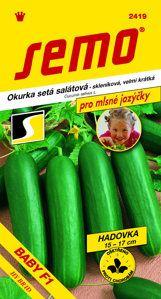 Osivo zeleniny - Okurka hadovka BABY F1 mlsné jazýčky