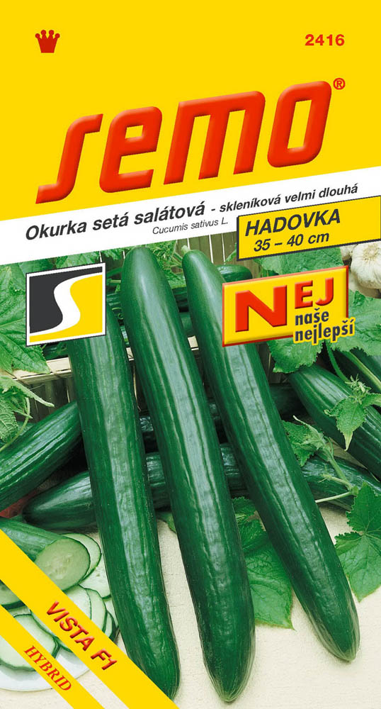 Osivo zeleniny - Okurka skleníková Vista F1 dlouhá NEJ