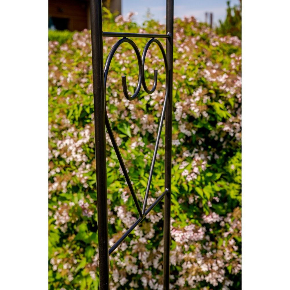 Opora/loubí CHARENTE jednoduchá kulatá kovová 250cm-1