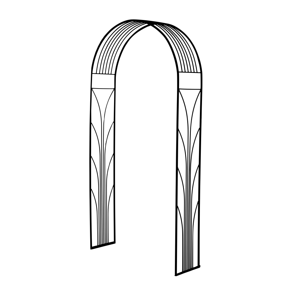 Loubí - Opora/loubí INARI jednoduchá kovová 230cm