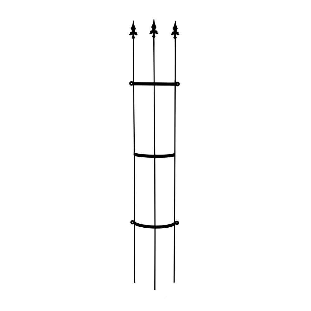 Tvarované 3D opory - Opora na zeď ELIAS půlkruhová kovová 150/175/200cm