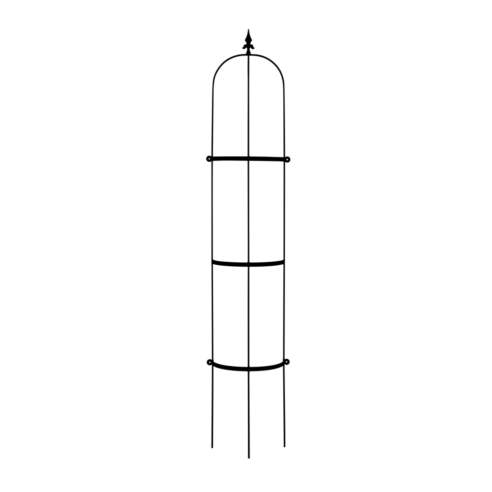 Tvarované 3D opory - Opora na zeď SLANEY půlkruhová kovová 150/175/200cm