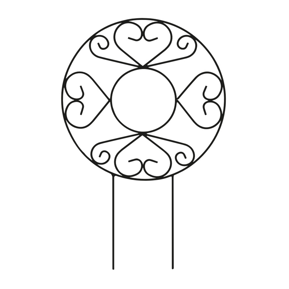 Ploché opory - Opora pro rostliny ELDE kovová 85x53cm