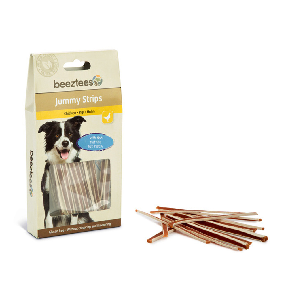 Pamlsky - Pamlsek  Jummy Strips - tyčinka kuřecím masem a rybou 85g