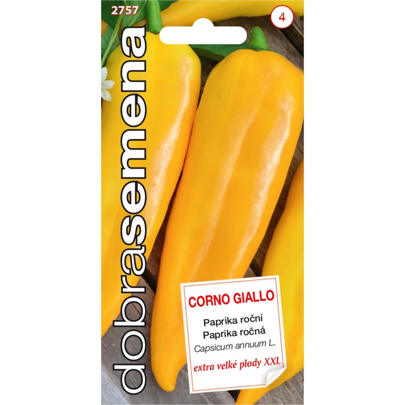 Osivo zeleniny - Paprika zeleninová CORNO GIALLO (DS)