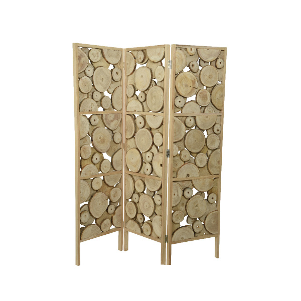 Designové doplňky - Paraván dekor kulatina dřevo 180x50cm