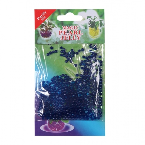 Podklady, aranžérské hmoty - Perly gelové substrát modrá  10g