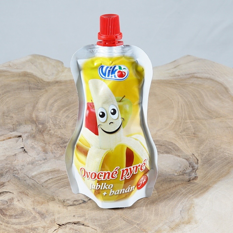 Sladké pochoutky - Pyré jablko a banán 120g