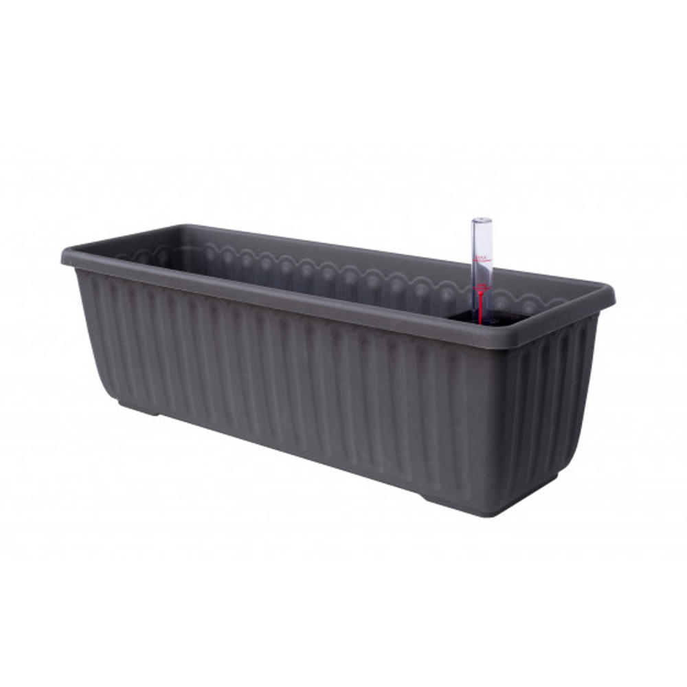 Plastové samozavlažovací truhlíky - Samozavlažovací truhlík SIESTA LUX 60cm antracit