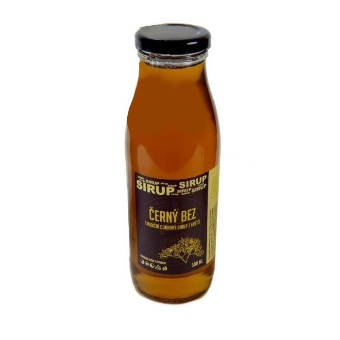 Sirupy, koncentráty, mošty - Sirup bezový z květů 500ml Hradecké delikatesy