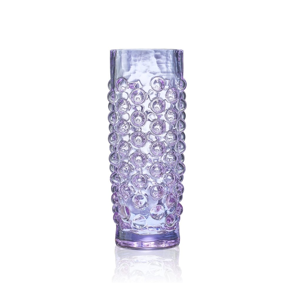Křišťál Květná 1794 - Sklenice skleněná POLKA DOT alexandrit 340ml