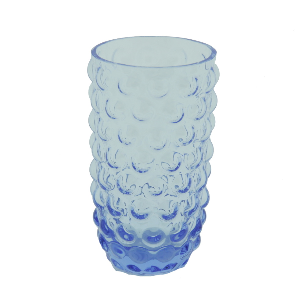 Křišťál Květná 1794 - Sklenice skleněná POLKA DOT sv.modrá 250ml