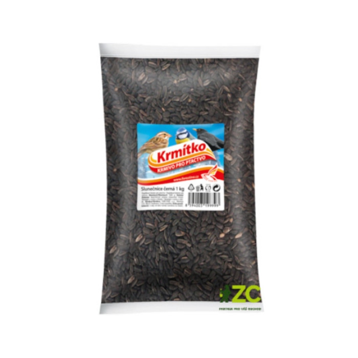 Krmítka, budky, domečky - Slunečnice černá KRMÍTKO 1kg