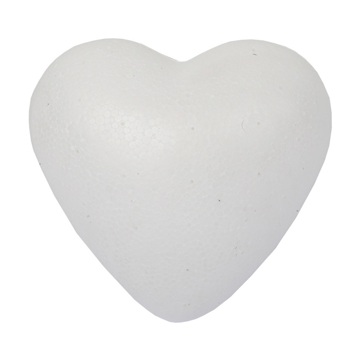 Podklady, aranžérské hmoty - Srdce polystyrenové bílé 8cm