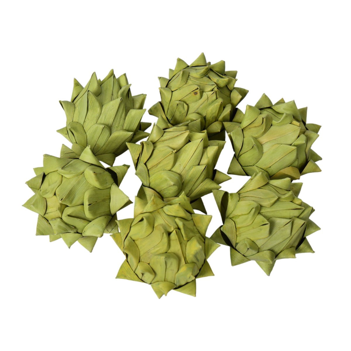 Přízdoby - Sušina Khejur Artichoke zelená 2ks