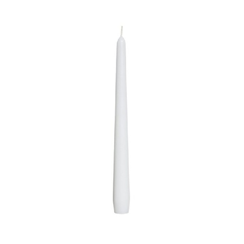 Klasické svíčky - Svíčka kónická RAL BOLSIUS bílá 24,5cm