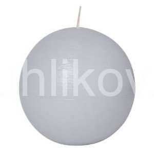 Klasické svíčky - Svíčka koule 8cm RUSTIC šedá