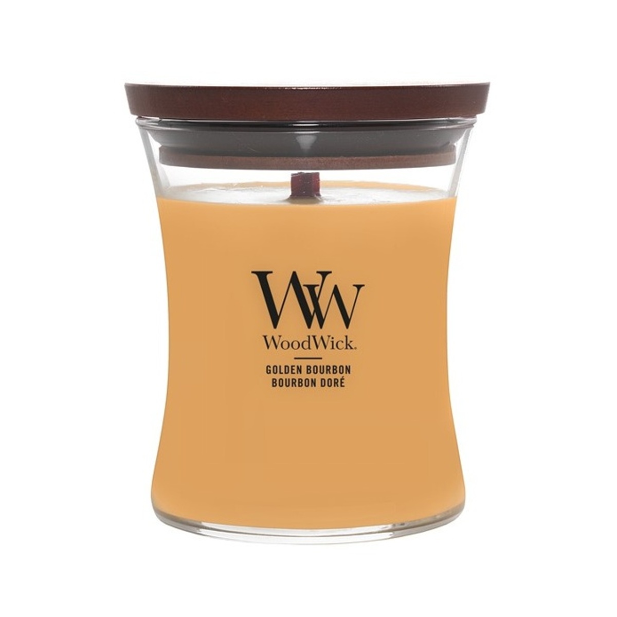Svíčky WoodWick - Svíčka WoodWick Golden Bourbon 275g
