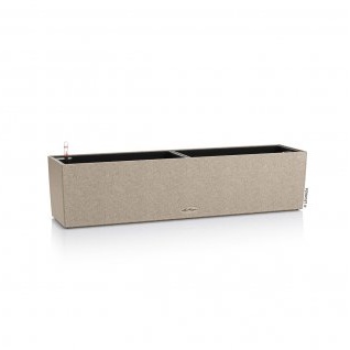 Plastové samozavlažovací truhlíky - Truhlík BALCONERA Stone komplet set písková 80cm