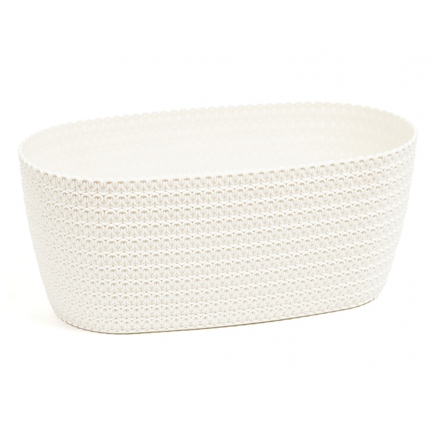 Plastové obaly - Truhlík JERSEY plast béžová 38cm