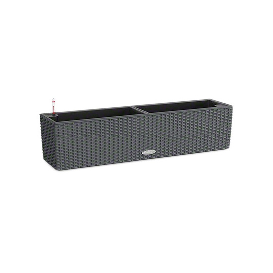 Plastové samozavlažovací truhlíky - Truhlík Lechuza BALCONERA Cottage 80cm komplet set šedivá