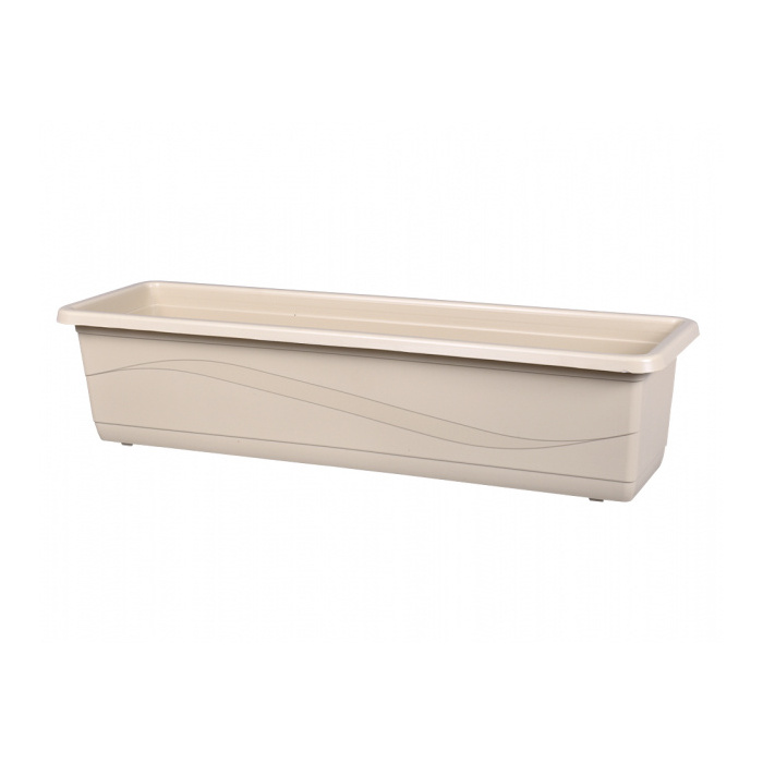 Truhlíky - Truhlík LOBELIA MODERN plast mat béžová 40cm