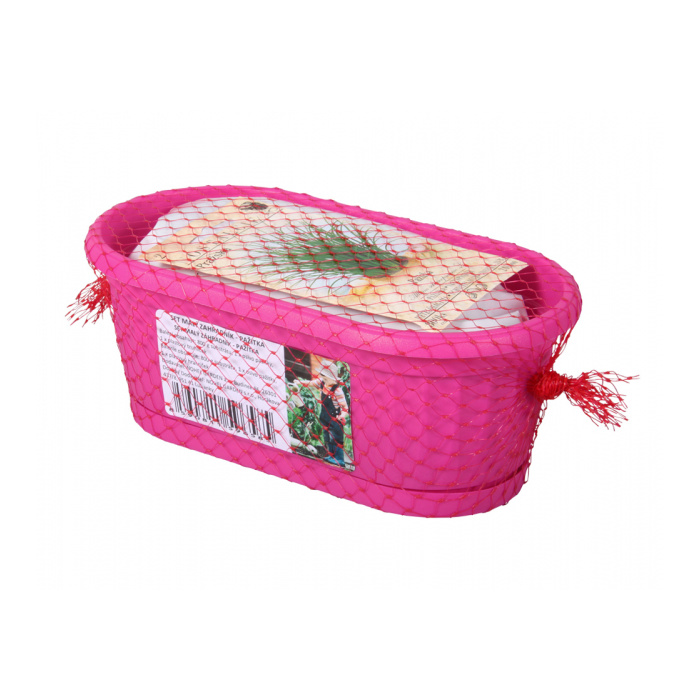 Osivo - Truhlík MALÝ ZAHRADNÍK pažitka růžová 22cm