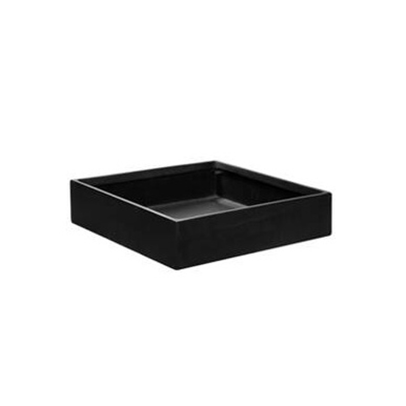 Kompozitní truhlíky - Truhlík na zeď JACK WALLY XS fiberstone černý 30x30cm