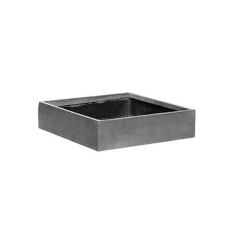 Kompozitní truhlíky - Truhlík na zeď JACK WALLY XS fiberstone šedý 30x30cm