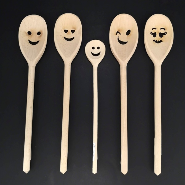 Vařečky, obracečky aj. - Vařečka dekor obličej 30cm