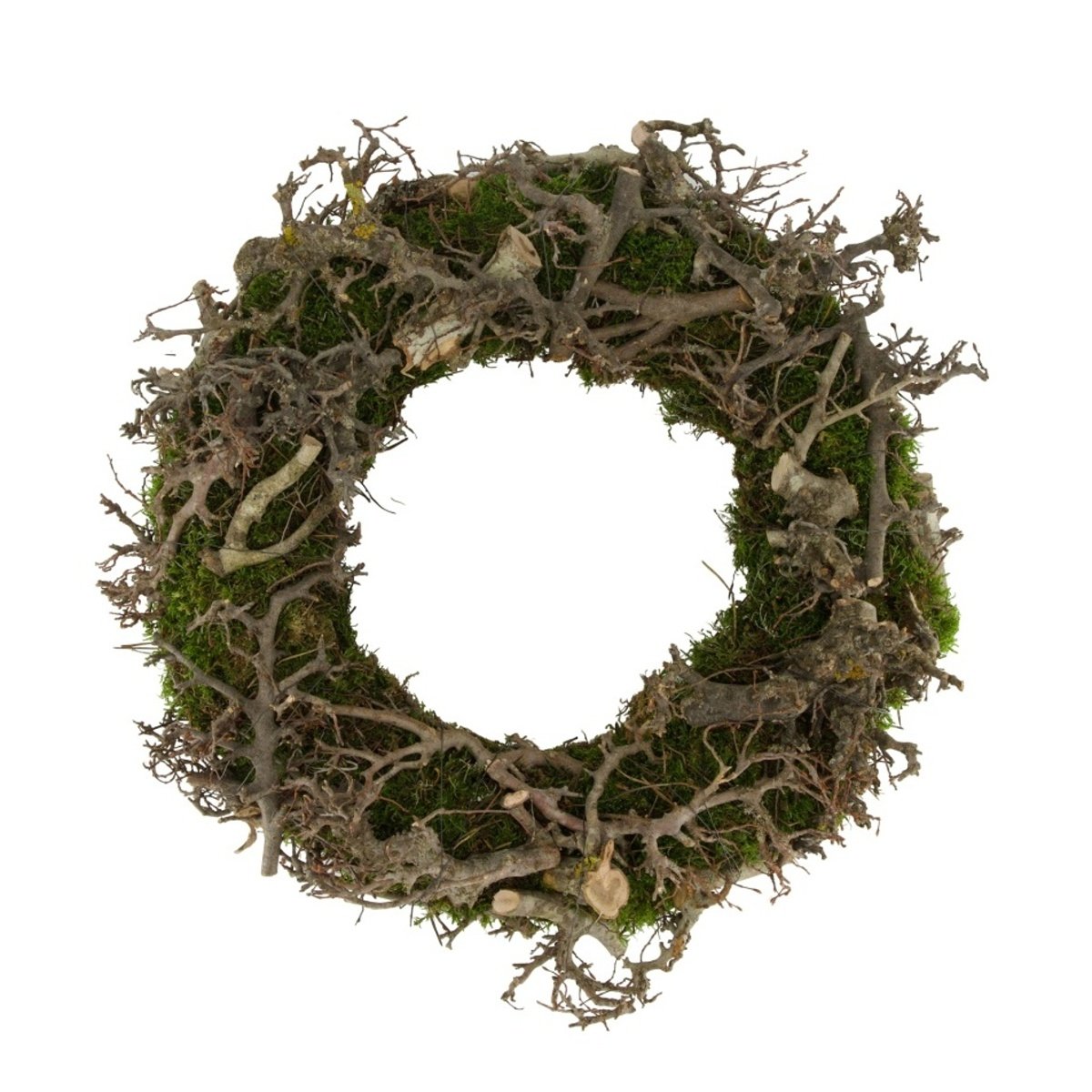 Věnce - Věnec mechový s kořeny 40cm