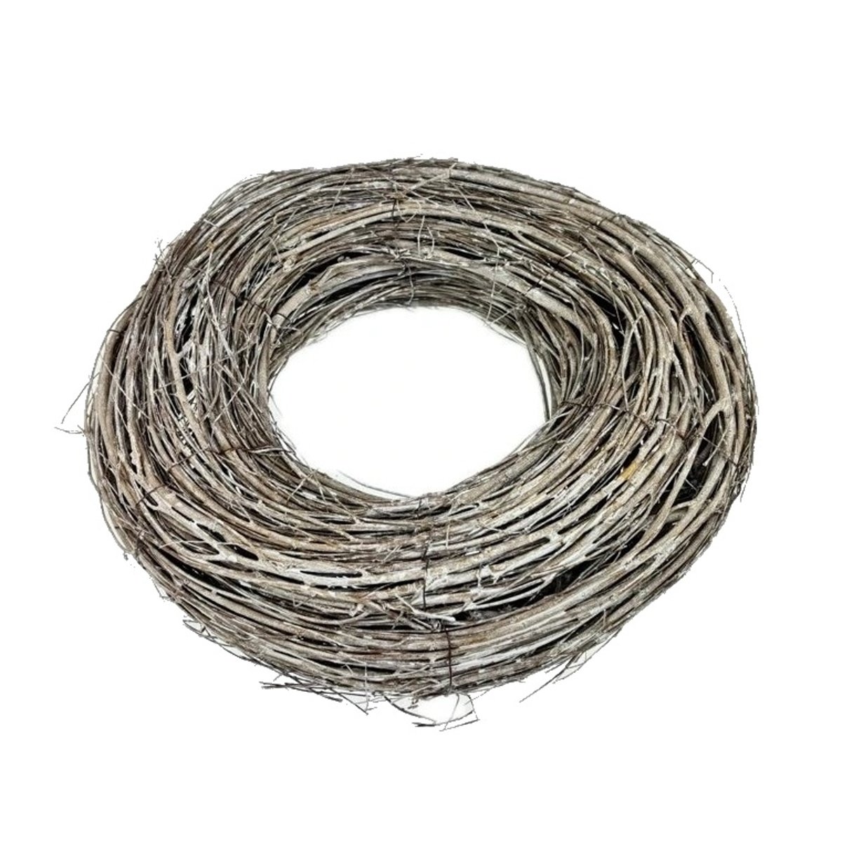 Věnce - Věnec proutěný šedý 50cm