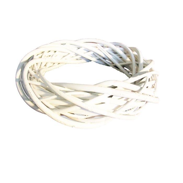 Věnce - Věnec proutí bílý 20cm