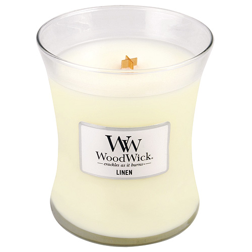 Svíčky WoodWick - Vonná svíčka WoodWick Čisté prádlo 275g