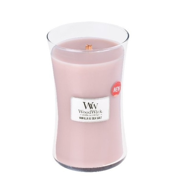 Svíčky WoodWick - Vonná svíčka WoodWick Mořská sůl & Vanilka 609g