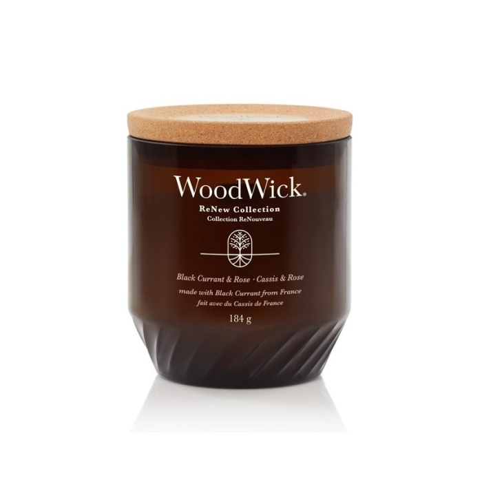 Svíčky WoodWick ReNew - Vonná svíčka WoodWick ReNew 184g Black Currant & Rose